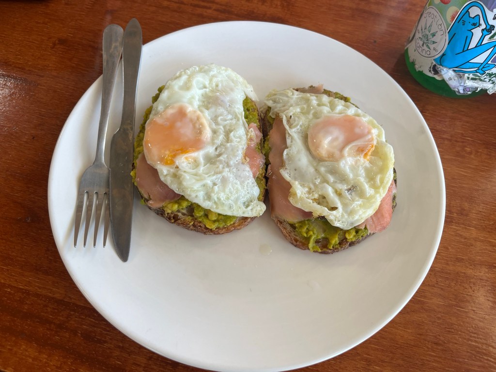 A decadent breakfast on my day off from&nbsp;diving