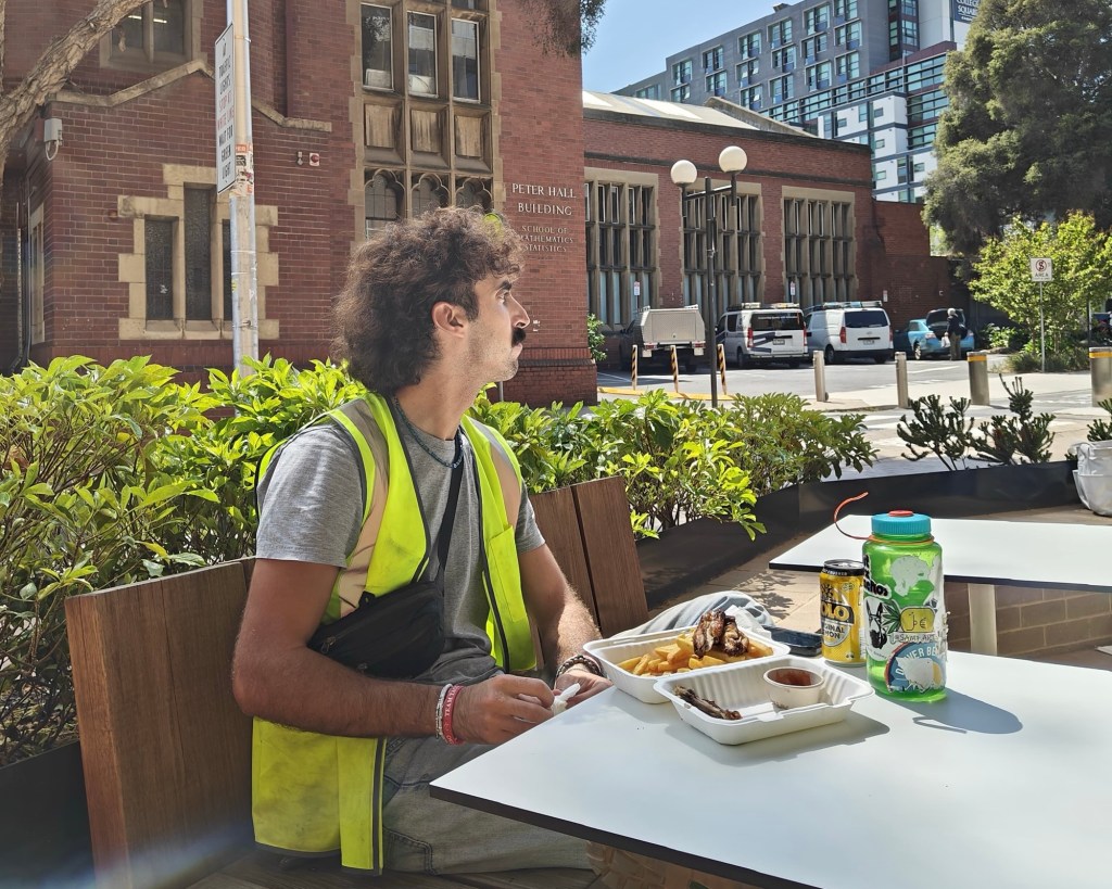 A long day of working as a laborer